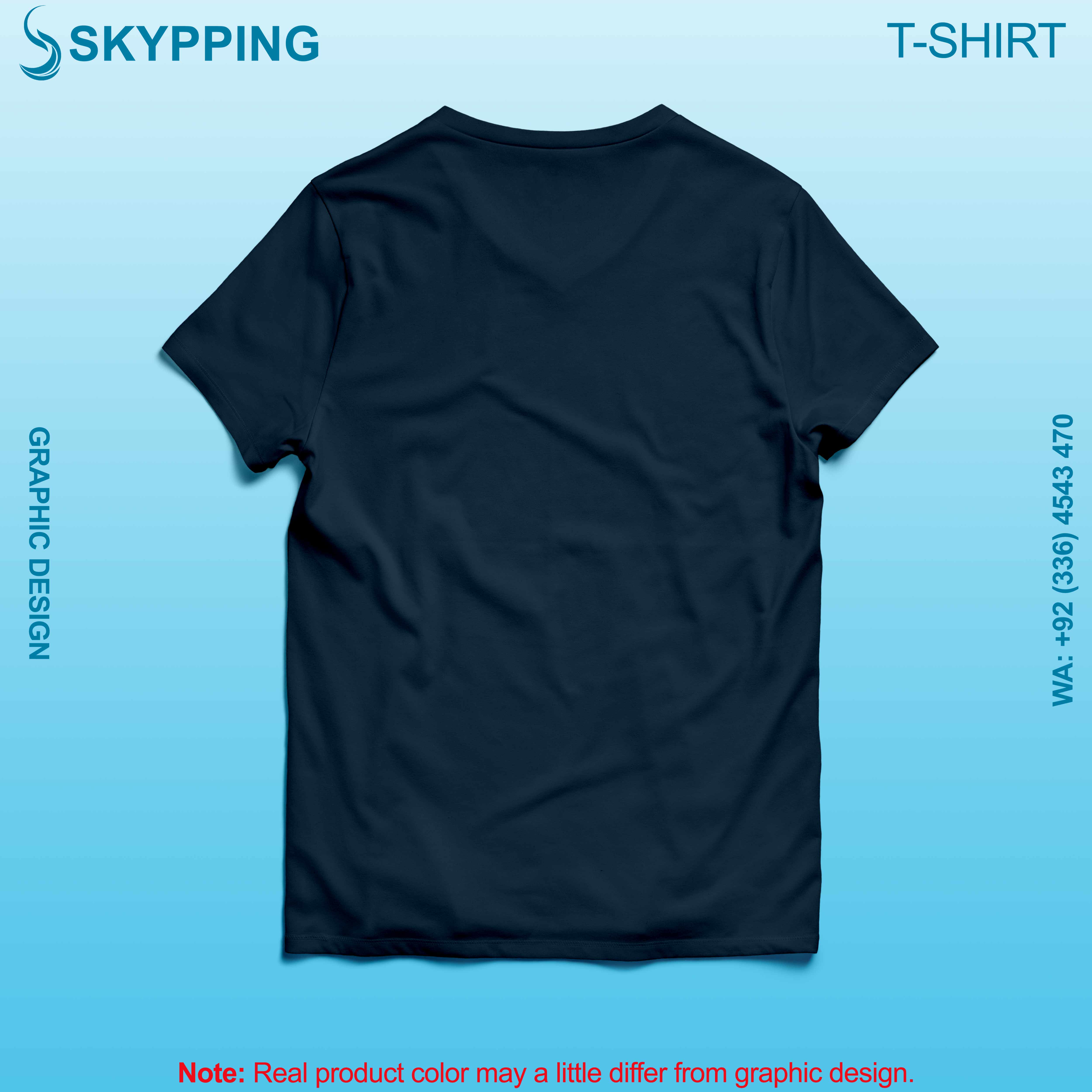 V-Neck Short set-in style sleeve long length t-shirt with shoulder panel for men